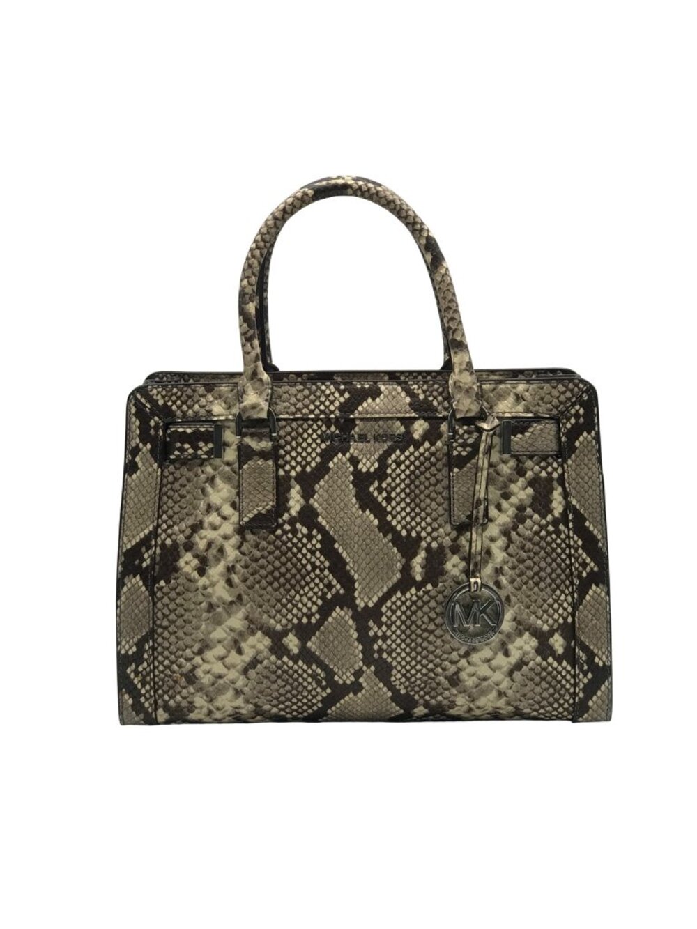 Michael Kors Dillon Snake-Embossed Leather Satchel Bag